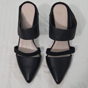 COLE HAAN, Women's Black Textured Heels